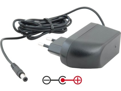 AVACOM napájecí adaptér univerzální 12V 2A 24W konektor 5,5mm x 2,5mm plus pól uprostřed
