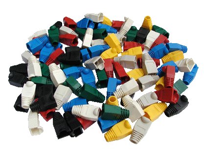 DATACOM Ochrana RJ45 s bublinkou ČERVENÁ (100ks)