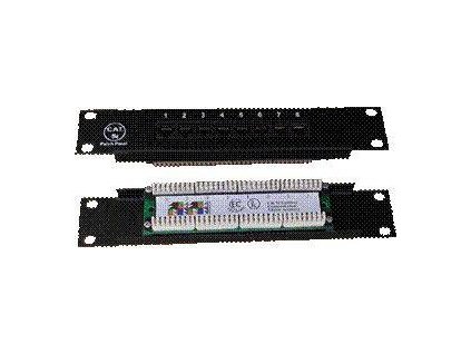 DATACOM Patch panel 10" UTP cat5e 8portů 1U