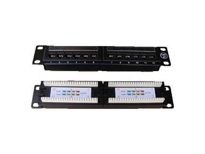 DATACOM Patch panel 10“ UTP cat5e 12portů