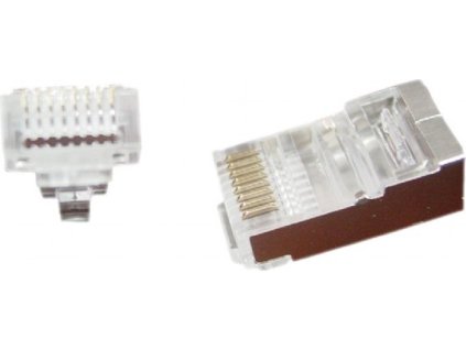 GEMBIRD Universal pass-through modular FTP plug 8P8C, 10 pcs