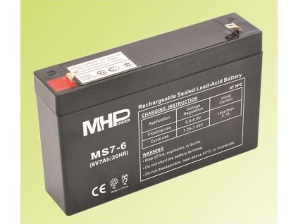 Pb akumulátor MHPower VRLA AGM 6V/7Ah (MS7-6)