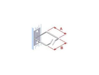 Vyvazovací háček 40x40 D1 kov levý fix,čelní gate