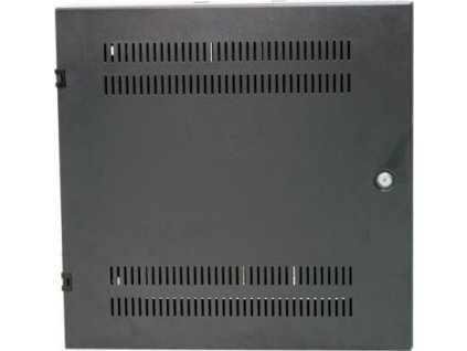 XtendLan 19" nástěnný vertikální rozvaděč 2U+4U 540x150, perforované dveře, černý