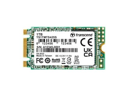 TRANSCEND SSD 425S 1TB, M.2 2242 SSD, SATA3 B+M Key, TLC