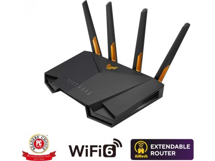 ASUS TUF-AX4200 (AX4200) WiFi 6 Extendable Gaming Router, 2.5G port, AiMesh, 4G/5G Mobile Tethering