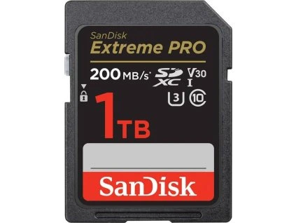 SanDisk Extreme PRO/SDXC/1TB/UHS-I U3 / Class 10/Černá