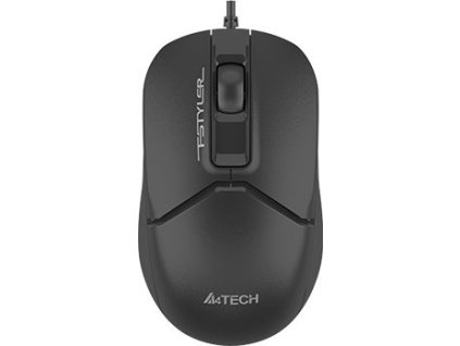 A4tech FSTYLER optická kancelářská myš, USB-C+USB-A, černá