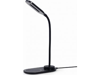 GEMBIRD Bezdrátová QI nabíječka, 10W, s LED lampičkou, černá