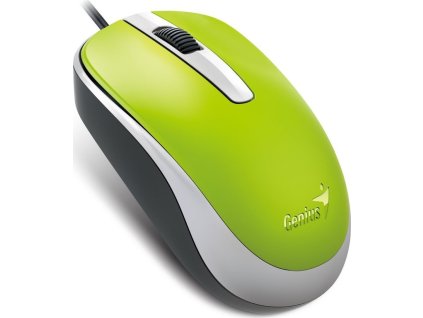 Myš GENIUS DX-120, drôtová, 1200 dpi, USB, zelená