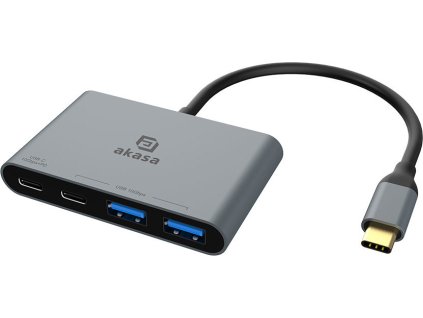 AKASA Hub USB-C na 2x Typ-C + 2x Typ-A USB 3.2