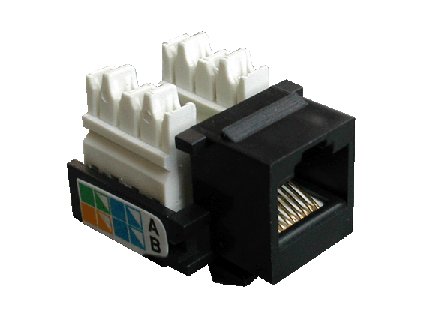 DATACOM Keystone cat5E black UTP