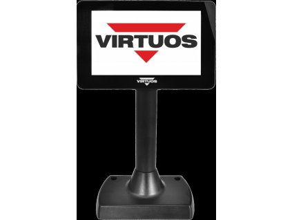 Virtuos 7" LCD farebný zákaznícky displej Virtuos SD700F, USB, čierny