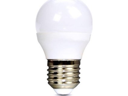Solight LED žárovka, miniglobe, 6W, E27, 6000K, 510lm