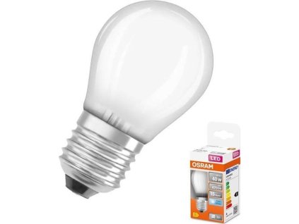 OSRAM LED STAR E27 4W/840 SCLP40W miniglobe studená