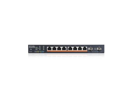 Zyxel XMG1915-10EP, 8-port 2.5GbE, 2 SFP+, 8 x PoE++ 130W Smart Switch, hybird mode, standalone or NebulaFlex Cloud