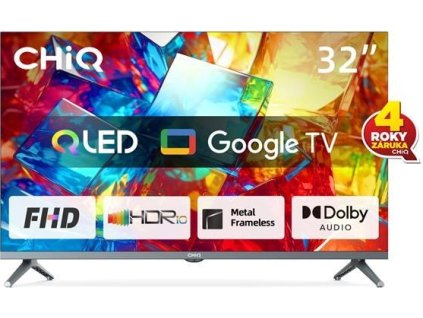 CHiQ  FHD QLED TV 32" L32QM8T Google TV záruka 2+2 roky