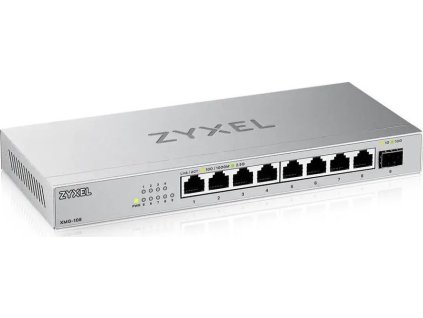 Zyxel XMG-108 8 Ports 2,5G + 1 SFP+, 8 ports 100W total PoE++ Desktop MultiGig unmanaged Switch