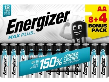 Energizer LR6/12 Max Plus AA 8+4 zdarma