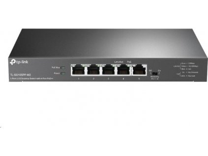 TP-Link switch TL-SG105PP-M2 (5x2,5GbE, 4xPoE++,123W, fanless)
