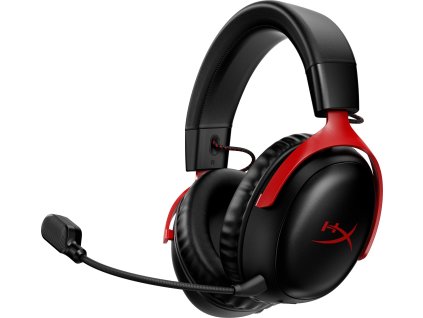 HyperX Cloud III Wireless BLK/RED GAM HEADSET - Sluchátka k PC