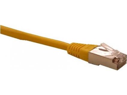 Patch cord FTP cat5e 0,25M žlutý