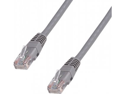 DATACOM Patchkabel 0,5 m , UTP, Cat5e, RJ45, šedý