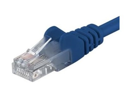 PremiumCord Patch kabel UTP RJ45-RJ45 CAT6 10m modrá