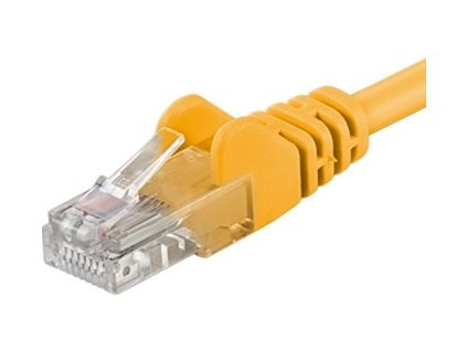 Patch kabel UTP RJ45-RJ45 level CAT6, 10m, žlutá