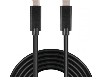 PremiumCord USB-C kabel ( USB 3.1 gen 2, 3A, 10Gbit/s ) černý, 2m