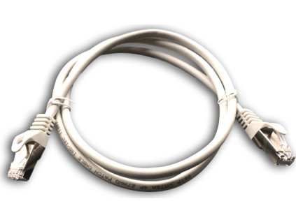 DATACOM Patch cord S/FTP CAT6A 1m šedý