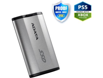 ADATA External SSD 500GB SD810 USB 3.2 USB-C, Stříbrná