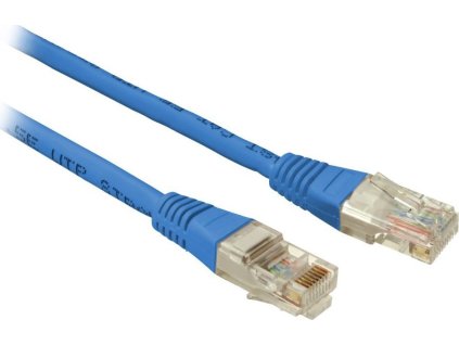 SOLARIX patch kabel CAT5E UTP PVC 2m modrý non-snag proof
