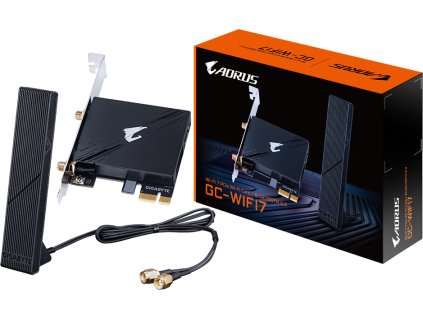 GIGABYTE WI-FI karta GC-WIFI7, WiFi7 Modul, PCIe x1, Bluetooth 5.3