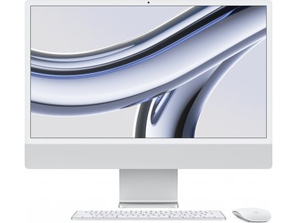 APPLE 24-inch iMac with Retina 4.5K display: M3 chip with 8-core CPU and 8-core GPU, 256GB SSD - Silver