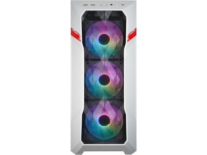 Cooler Master case MasterBox TD500 MESH V2 SF6 Ryu, ATX, bez zdroje, průhledná bočnice, bílá