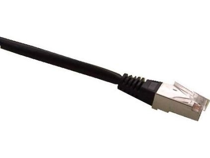 Patch cord FTP cat5e 0,25M černý