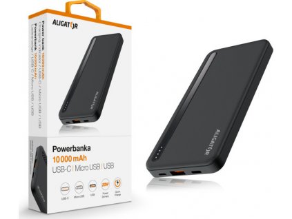 ALIGATOR PBAL1050 10 000mAh 20W černá