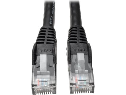 Tripplite Ethernetový kabel Cat6 Gigabit Snagless Molded (UTP) (RJ45 Samec/Samec), černá, 4.27m