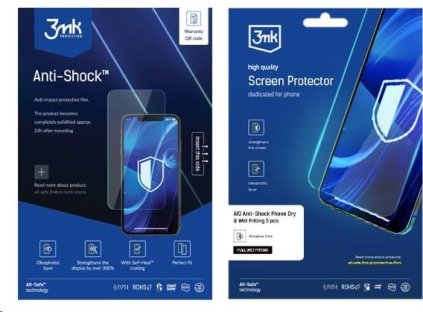 3mk All-Safe - AIO fólie Anti-shock Full Wet Fitting Phone, 5 ks