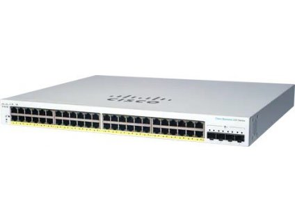 Cisco switch CBS220-48P-4X-EU (48xGbE,4xSFP+,48xPoE+,382W) - REFRESH