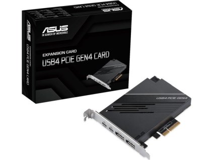 ASUS Rozšiřovací karta USB4 PCIe Gen4, PCIe 4.0 x4, 2x USB4 Typ-C, 2x DP