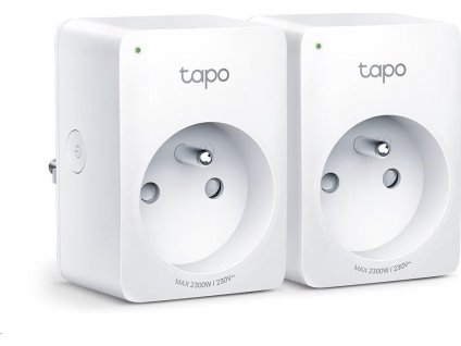 TP-Link Tapo P100(2-pack) chytrá WiFi mini zásuvka (2300W,10A,2,4 GHz,BT)