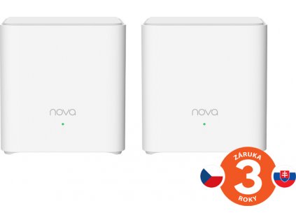 Tenda Nova EX3 (2-pack) WiFi6 AX1500 Mesh Gigabit system, 4xGLAN/GWAN, WPA3, VPN, SMART CZ aplikace