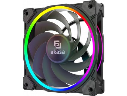 AKASA ventilátor SOHO AR12, Reverse Blade 12cm aRGB PWM fan