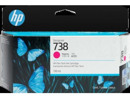 HP 738 130-ml Magenta DesignJet Ink Cartridge