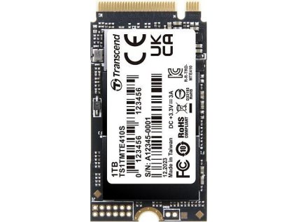 TRANSCEND SSD 1TB 410S, M.2 2242, PCIe Gen4x4, NVMe, 3D TLC, DRAM-less