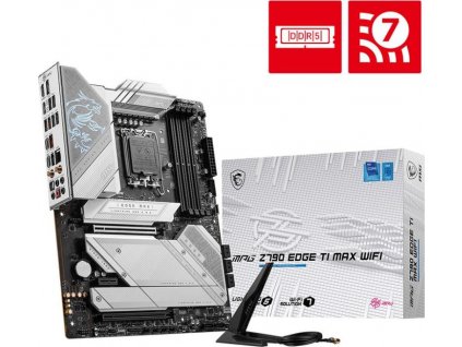 MSI MB Sc LGA1700 MPG Z790 EDGE TI MAX WIFI, Intel Z790, 4xDDR5, 1xDP, 1x HDMI, ATX