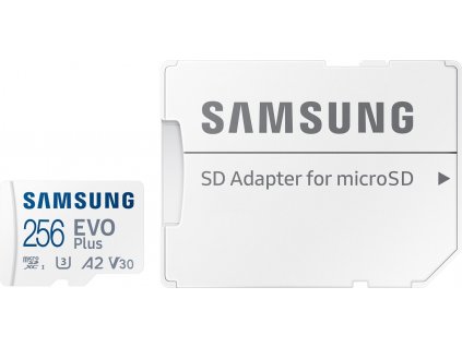 Karta Samsung micro SDXC 256GB EVO Plus + SD adaptér