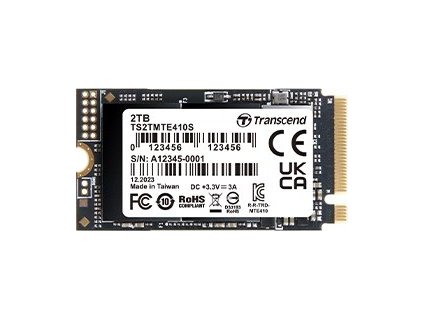 TRANSCEND SSD 512GB 410S, M.2 2242, PCIe Gen4x4, NVMe, 3D TLC, DRAM-less